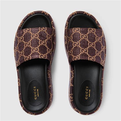 fur slides gucci|Gucci women's slides clearance sale.